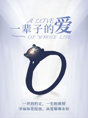 戴戒指宣传海报