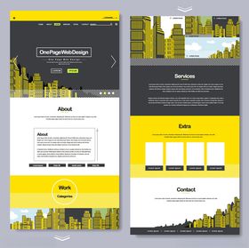 黄色系手机应用界面设计