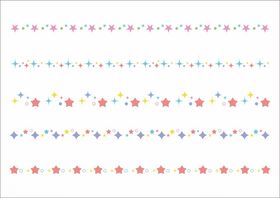 创意星星分割线装饰