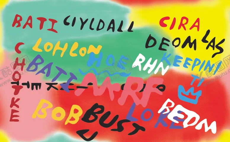 编号：39596209121141229953【酷图网】源文件下载-大牌扎染字母数码印花