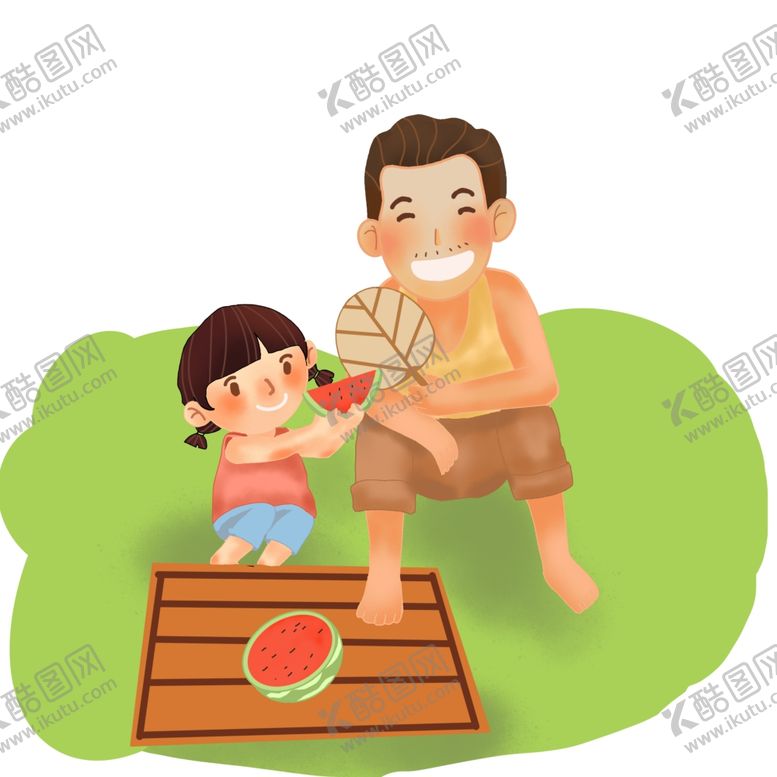 编号：70264310011628133805【酷图网】源文件下载-父亲节插画