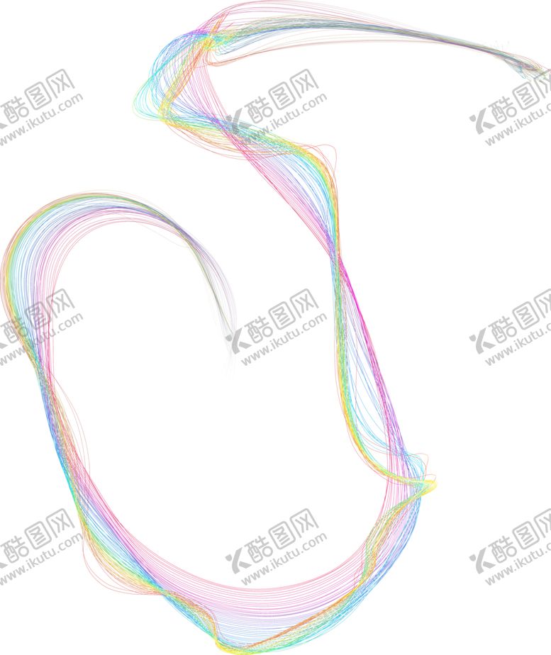 编号：52996101270733327823【酷图网】源文件下载-彩虹波浪线条图片
