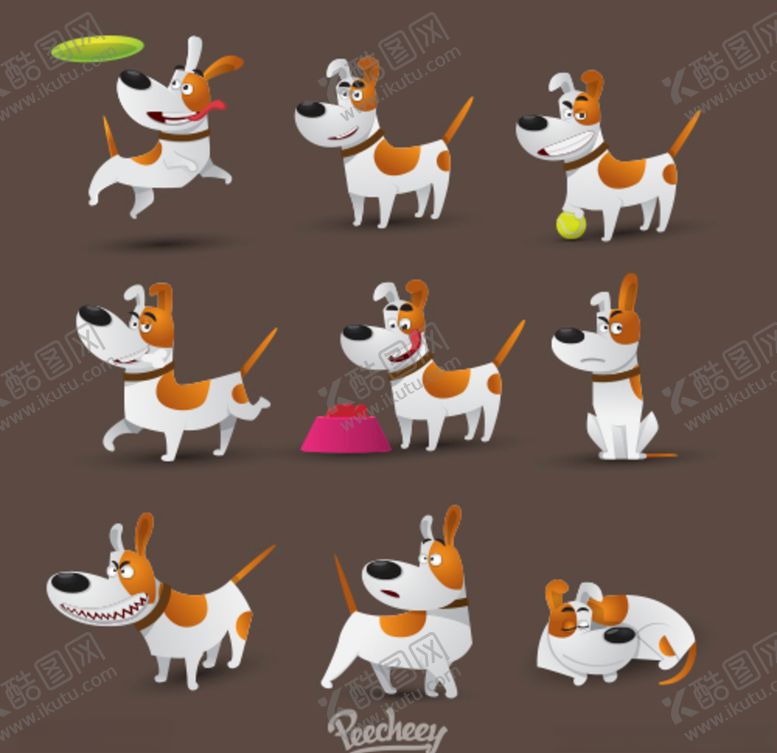 编号：23638510141357321605【酷图网】源文件下载-卡通狗