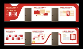 走廊红色文化墙