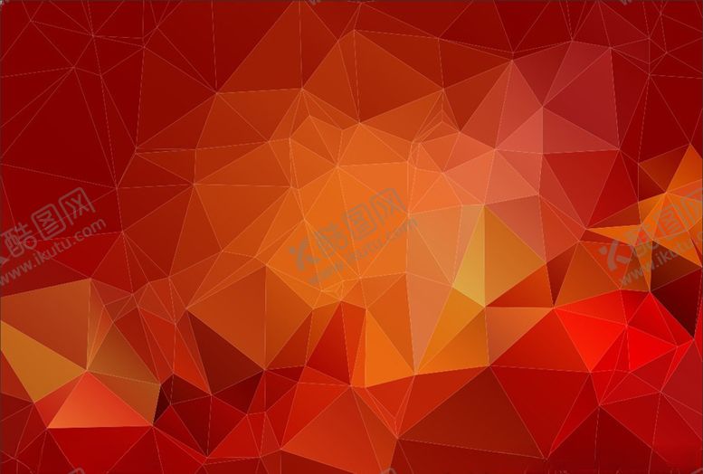编号：86057309150446062777【酷图网】源文件下载-红色几何炫彩红色背景