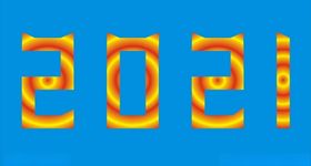 创意2021多彩数字