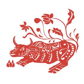 牛年剪纸