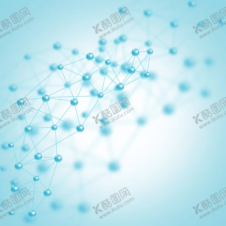 编号：74250609251451420723【酷图网】源文件下载-淡蓝色清新医疗细胞线条背景