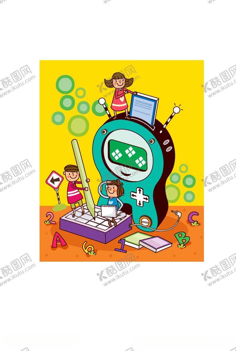 编号：46074509130251289534【酷图网】源文件下载-矢量小孩子