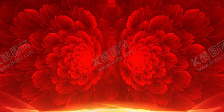 编号：32157502131616177228【酷图网】源文件下载-红色牡丹花背景