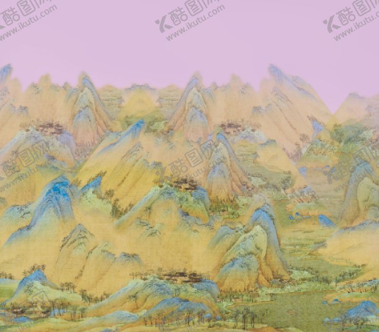 编号：01438709240134208309【酷图网】源文件下载-网红潮流千里江山图