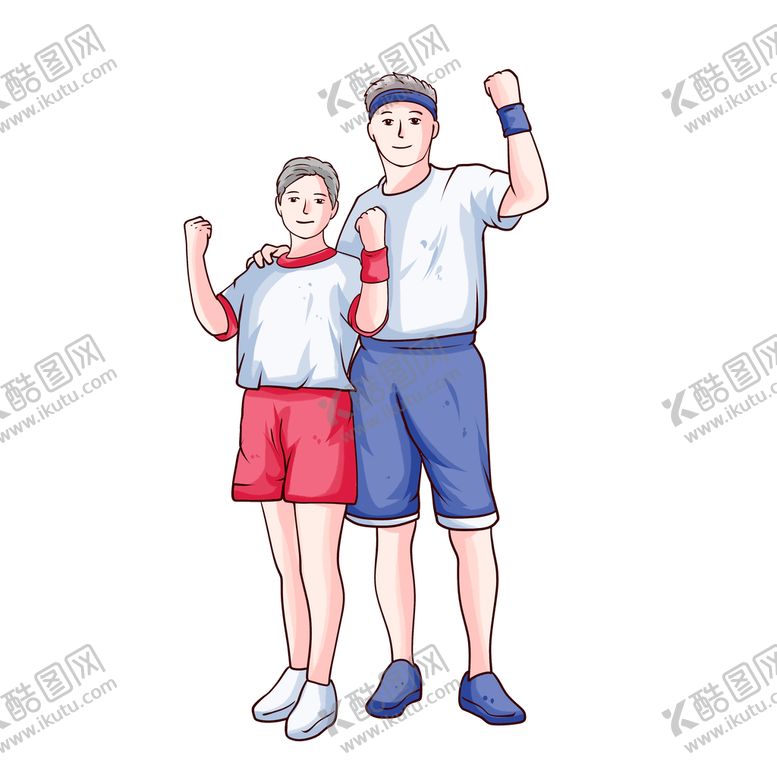 编号：84072309210509040367【酷图网】源文件下载-老年人锻炼 