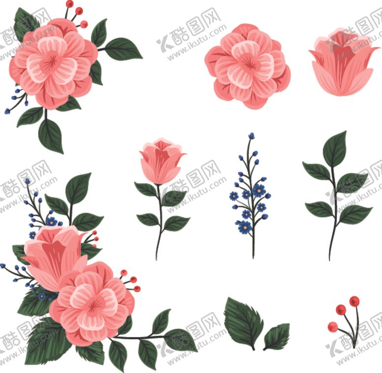 编号：86215407140231156989【酷图网】源文件下载-手绘花草背景图片