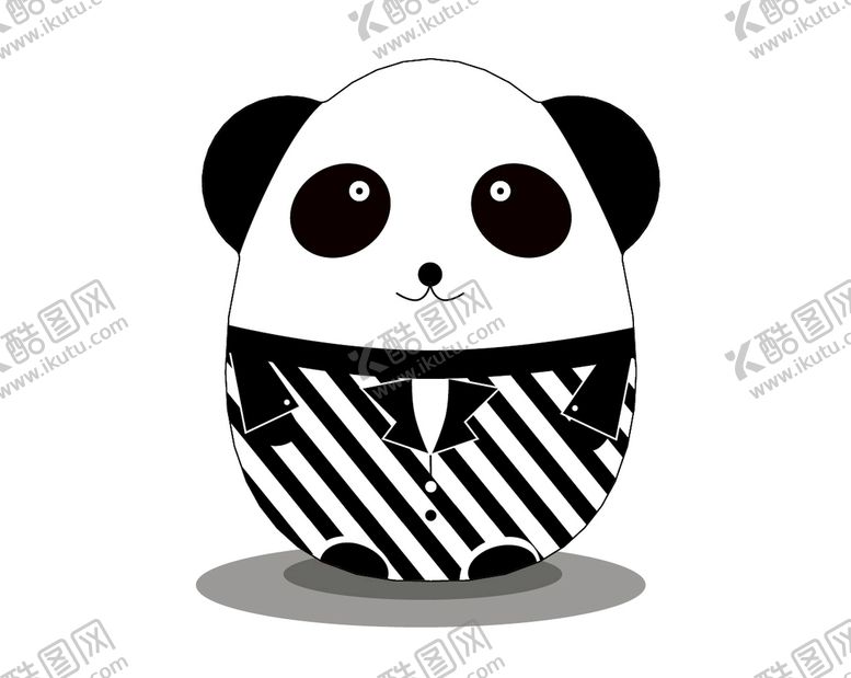 编号：59416210011844244659【酷图网】源文件下载-卡通矢量熊猫