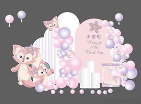 小狐狸生日气球宴