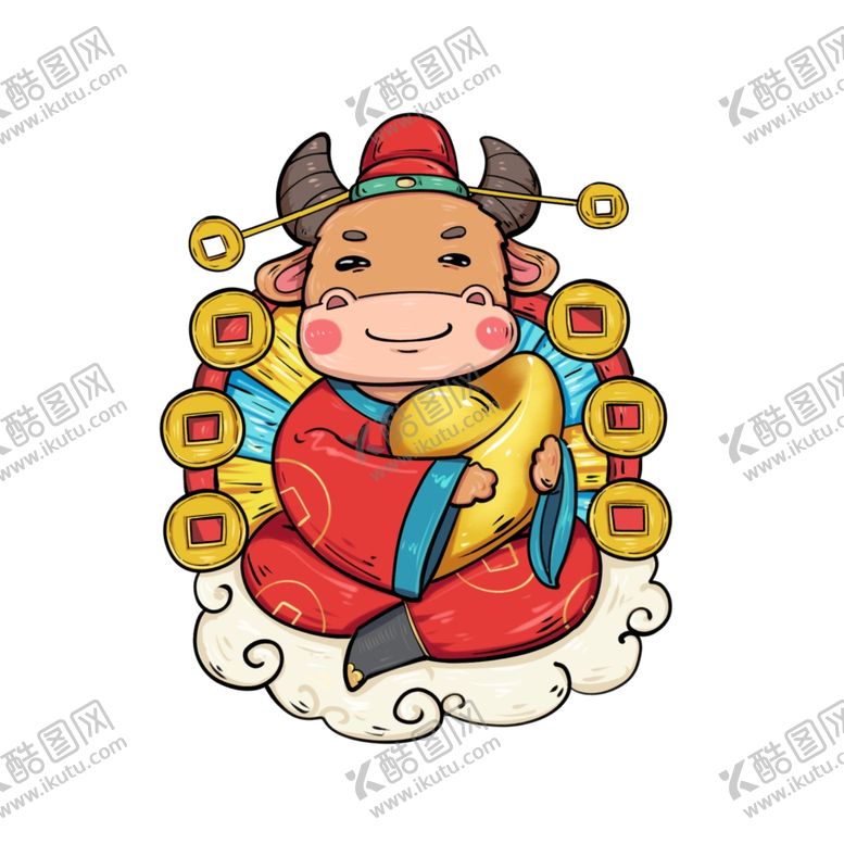 编号：27063906261717497286【酷图网】源文件下载-牛年卡通形象