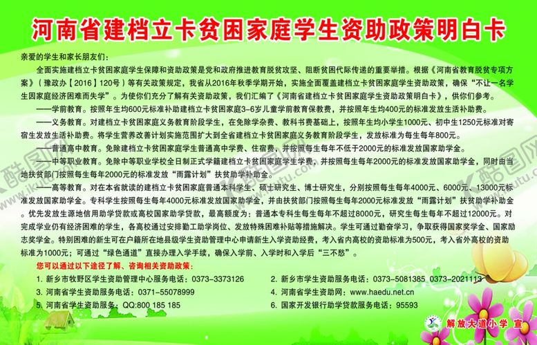 编号：94008405110527199817【酷图网】源文件下载-贫困学生明白卡