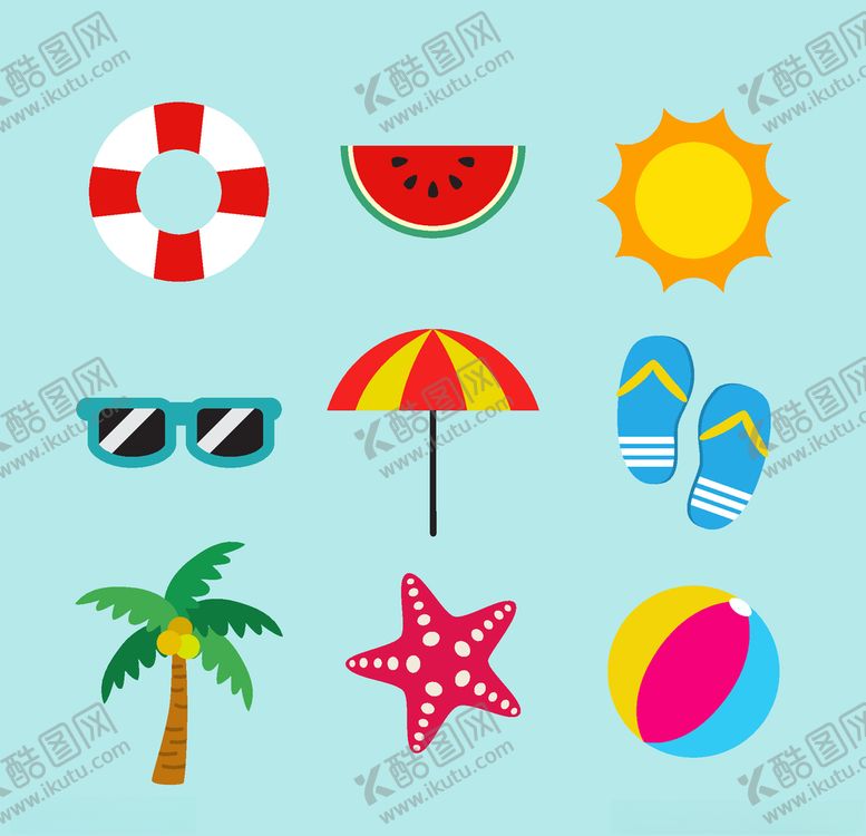 编号：96802105182249438382【酷图网】源文件下载-夏日元素