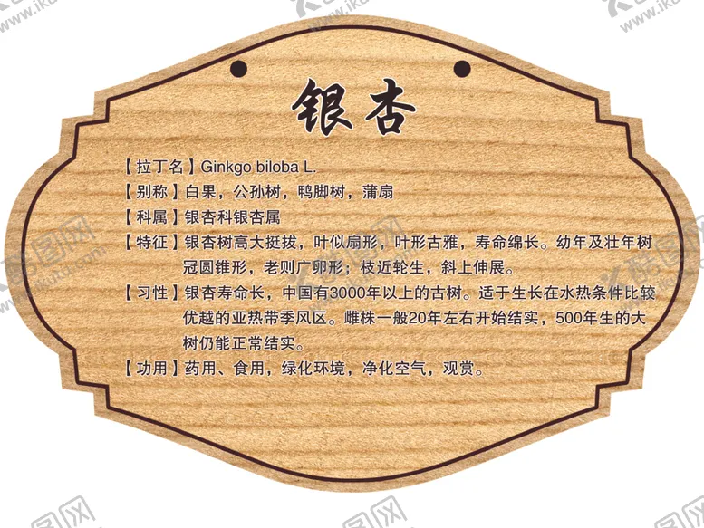 编号：33955801181606188521【酷图网】源文件下载-树木牌