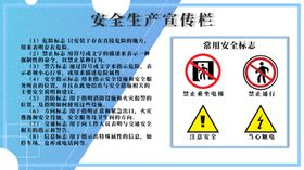 安全生产宣传栏