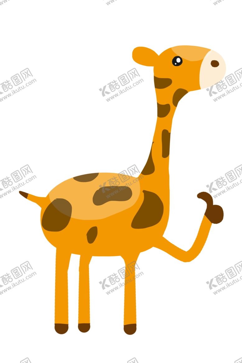 编号：88341009220704405116【酷图网】源文件下载-卡通长颈鹿