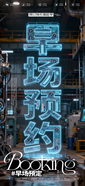 酒吧ktv早场预订海报