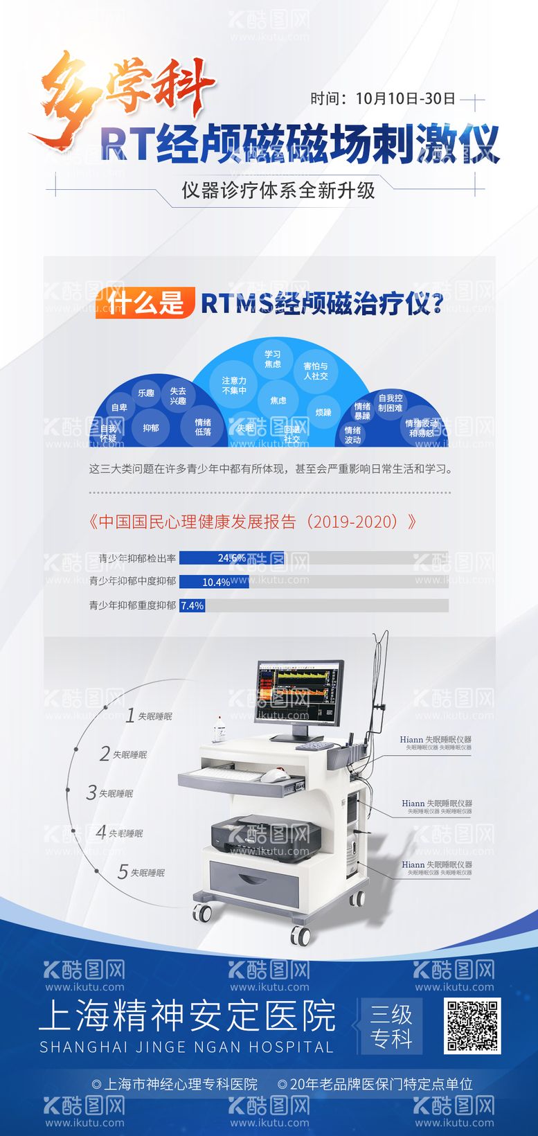 编号：31807911291820487824【酷图网】源文件下载-蓝色医疗健康仪器海报