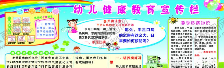 编号：22129110041853532253【酷图网】源文件下载-幼儿健康教育宣传栏