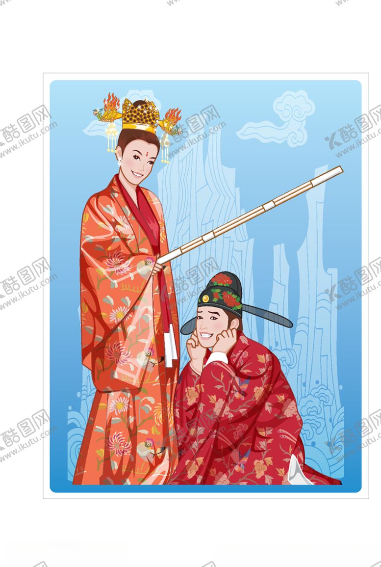 编号：43479409200036407334【酷图网】源文件下载-新郎新娘