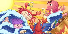 手绘美食美食海报美食文化