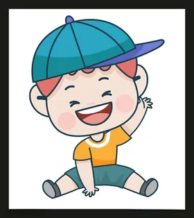 手绘儿童男孩卡通卡通