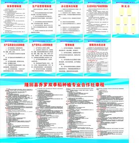 双季稻种植专业合作社章程及制度