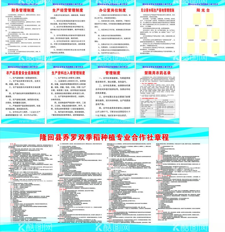 编号：26487103081320204884【酷图网】源文件下载-双季稻种植专业合作社章程及制度