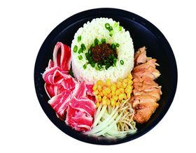 鲍鱼鸡排双拼