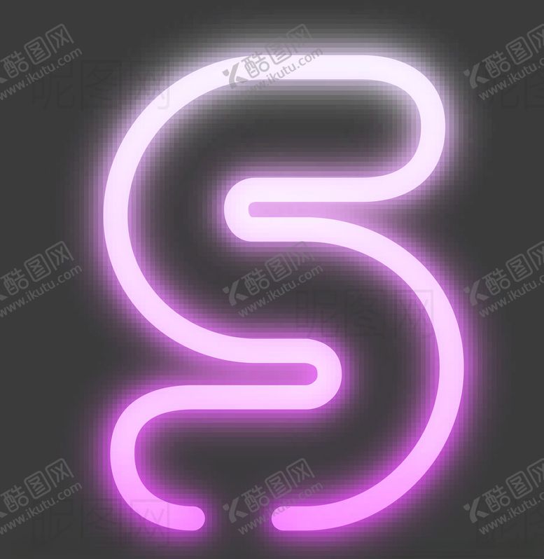 编号：52013609272022019425【酷图网】源文件下载-霓虹灯字母S