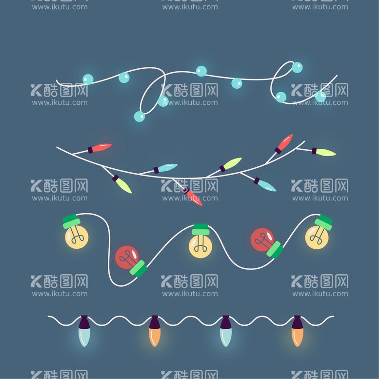 编号：73541010021214049638【酷图网】源文件下载-圣诞节彩灯