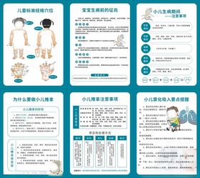 中医小儿推拿宣传展板