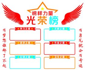 学校班级光荣榜