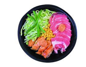 烤牛肉照烧鸡排双拼