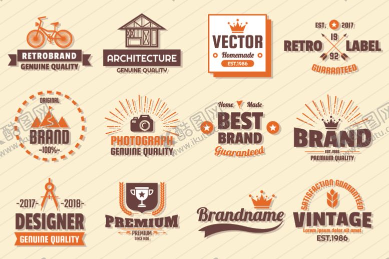 编号：71571710070206562720【酷图网】源文件下载-复古徽标