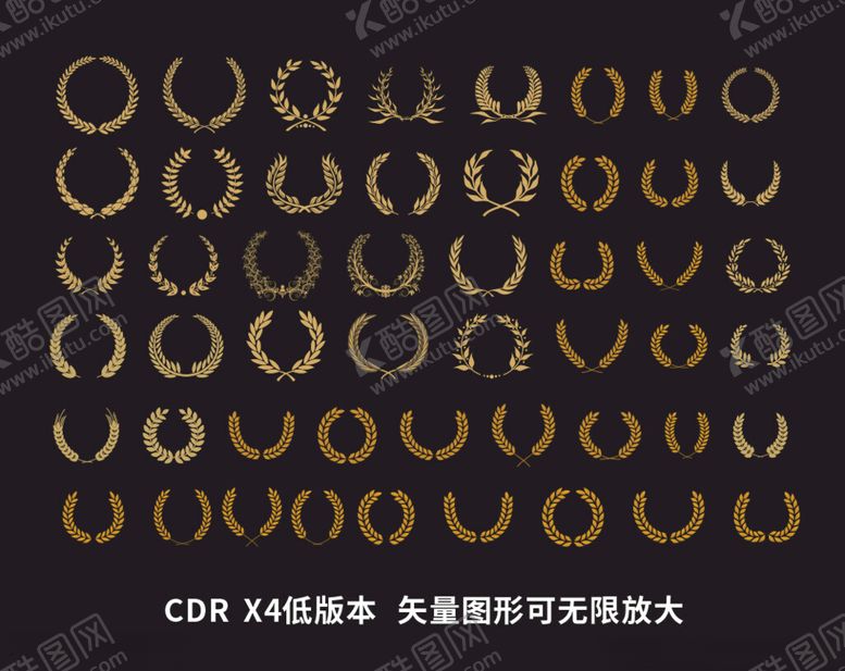 编号：80821212111121006712【酷图网】源文件下载-矢量麦穗框花纹