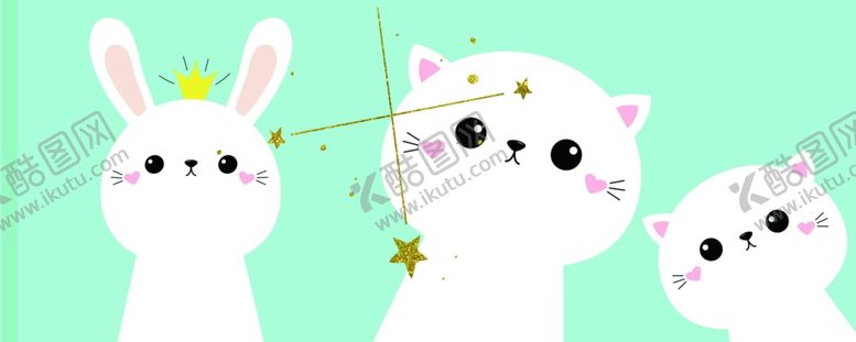 编号：21489510040057299935【酷图网】源文件下载-粉蓝可爱猫咪地毯地垫