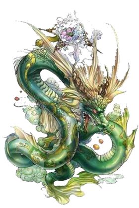 中国风金色龙元素