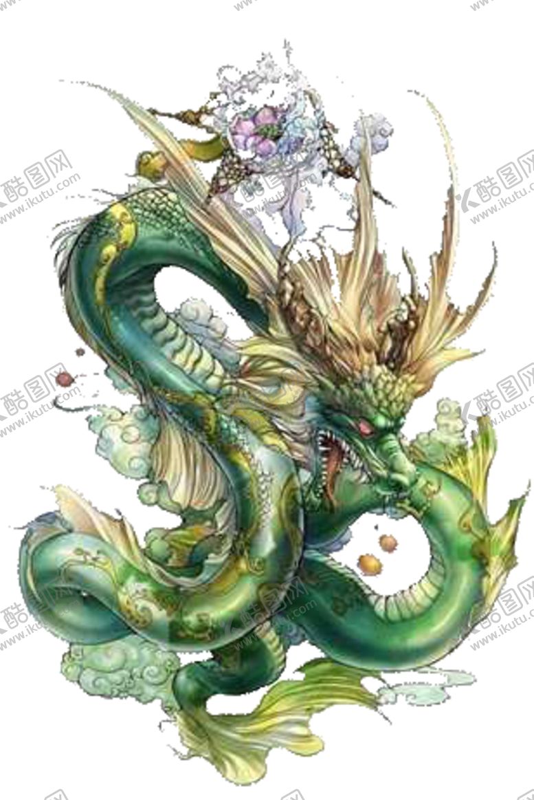 编号：22432205101429103512【酷图网】源文件下载-中国风金色龙元素