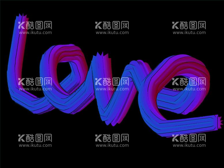 编号：98254310011714454823【酷图网】源文件下载-LOVE3D字体