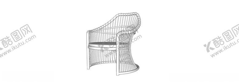 编号：22501307030223111577【酷图网】源文件下载-Sketchup草图椅子模型