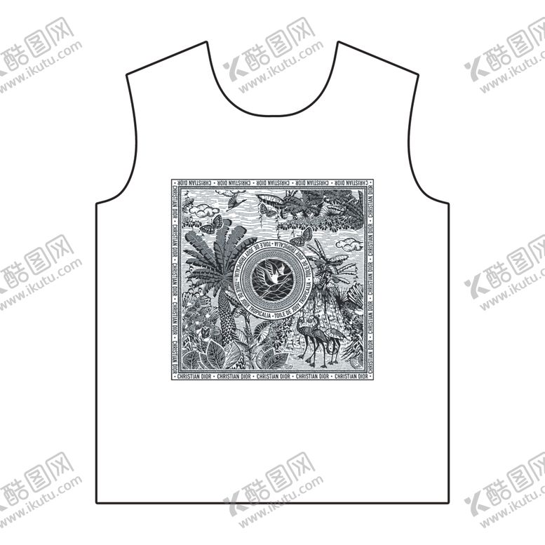 编号：24108910260521533776【酷图网】源文件下载-大牌花型欧美风