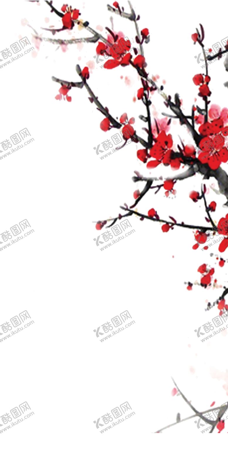 编号：93925406280239003469【酷图网】源文件下载-中国风水墨梅