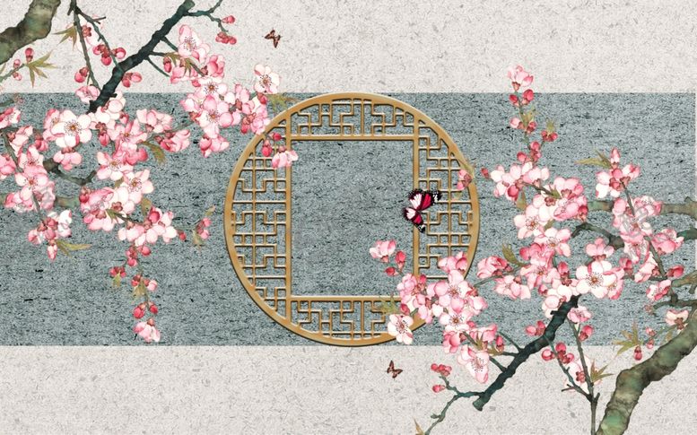 编号：65694106170226257927【酷图网】源文件下载-中式背景墙