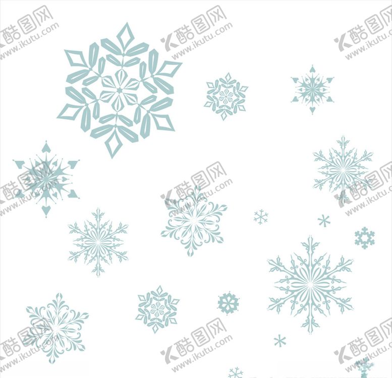 编号：23864705060011418714【酷图网】源文件下载-圣诞节雪花